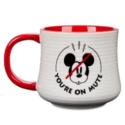 Disney Store Mug Mickey "YOU'RE ON MUTE" -Disney Soldes Boutique 465032894377 2