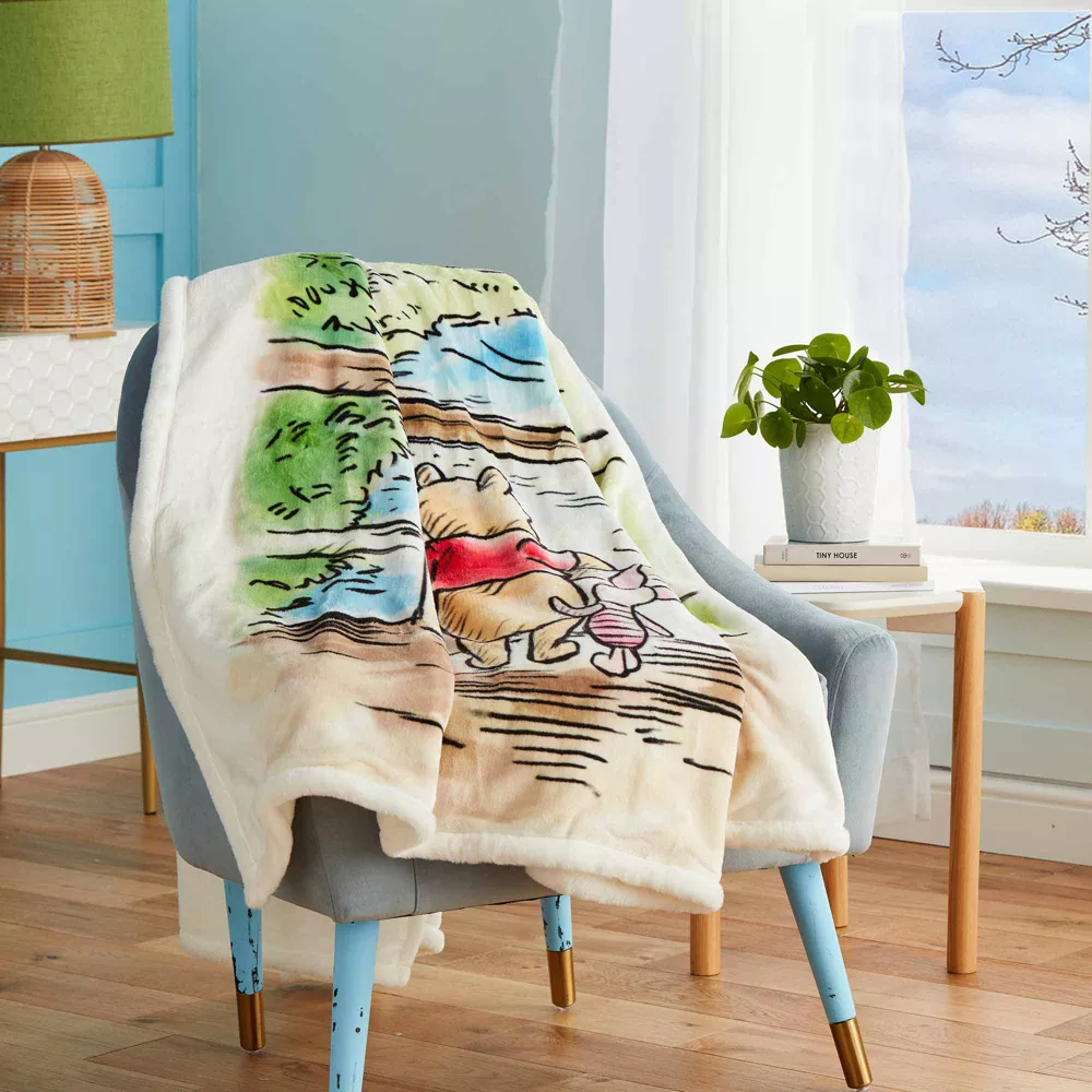 Disney Store Plaid Polaire Winnie L'Ourson Et Ses Amis 2 Disney Store Plaid Polaire Winnie L'Ourson Et Ses Amis – Image 2